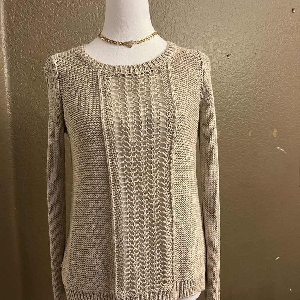 LUCKY BRAND Women's Beige Sweater SIZE S